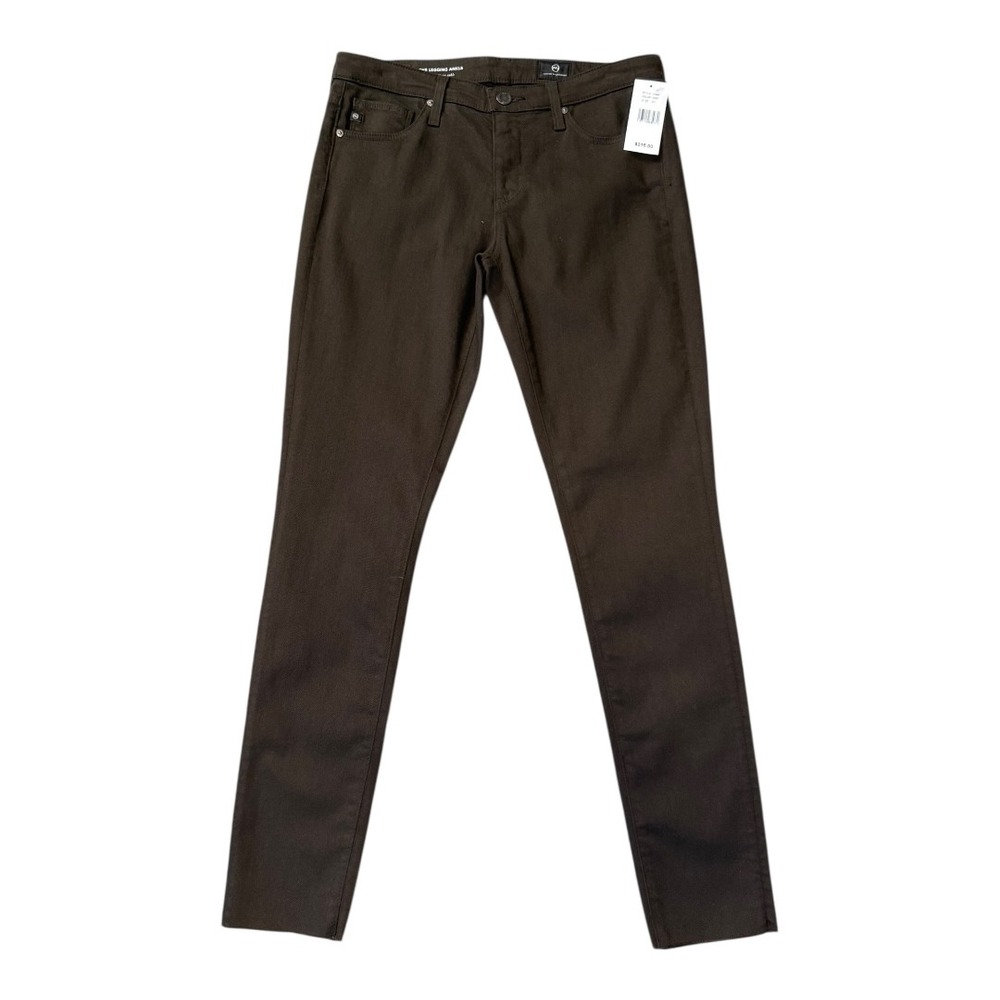 AG Adriano Goldschmied The Legging Ankle Super Skinny Pants Brown Size 4 (27)